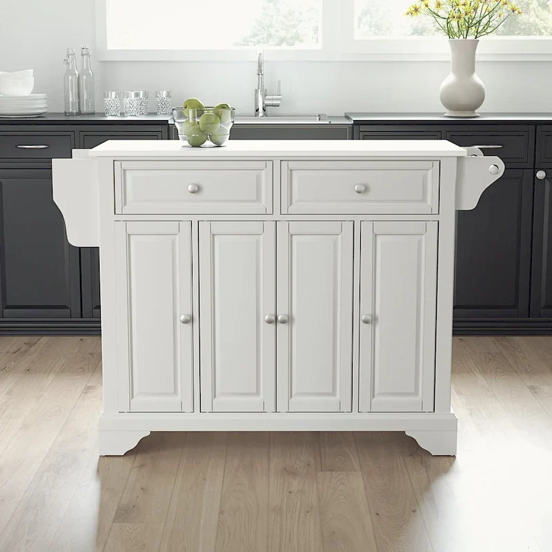 Crosley Lafayette Granite Top Full Size Kitchen Island/Cart - 51.5W x 18D x 36H