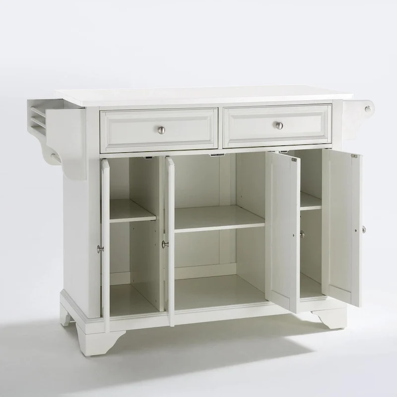 Crosley Lafayette Granite Top Full Size Kitchen Island/Cart - 51.5W x 18D x 36H