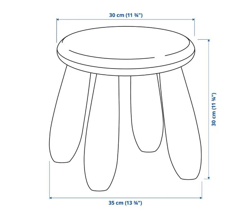 MAMMUT children's stool, light green