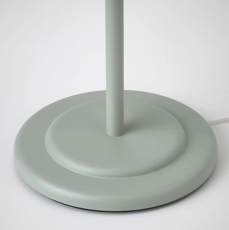 REMTANG Table lamp, grey-green, 37 cm