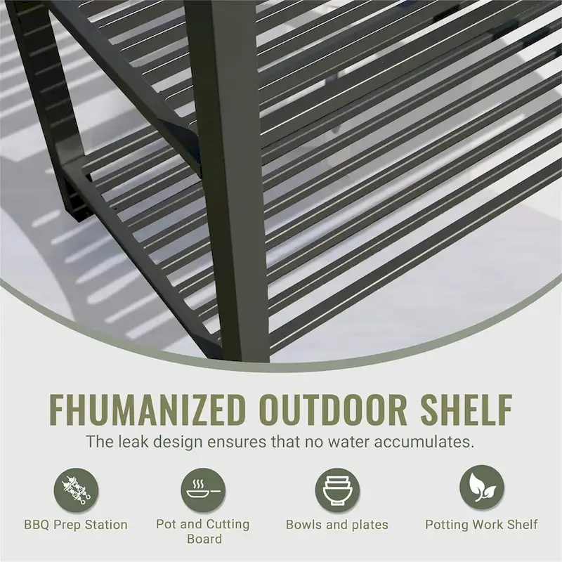 Outdoor Kitchen Island with Storage