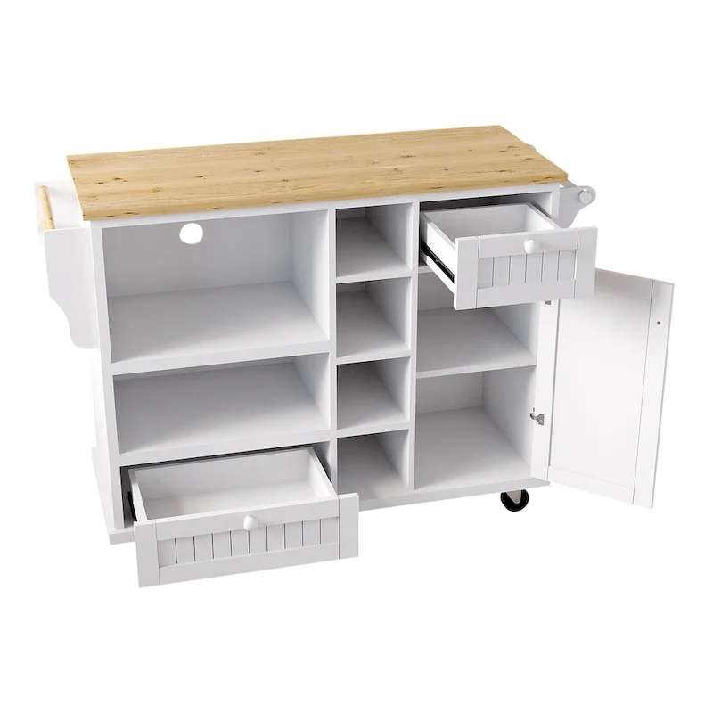 Kitchen Island Cart with Storage