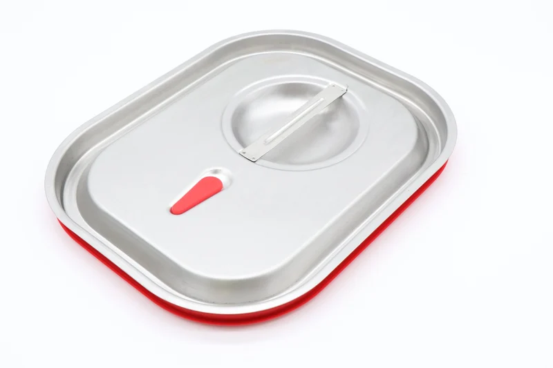 Couvercle gastronorm - 1/2 GN - acier inoxydable - soudure étanche à l'air