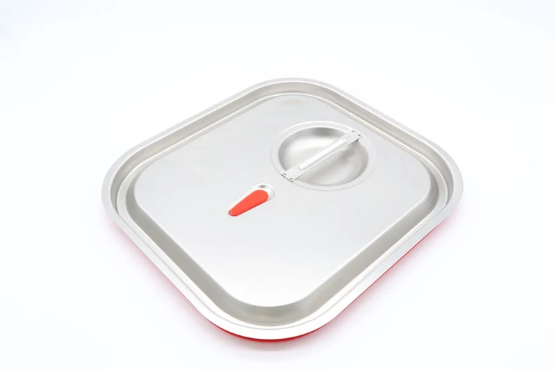 Couvercle gastronorm - 2/3 GN - acier inoxydable - soudure étanche à l'air