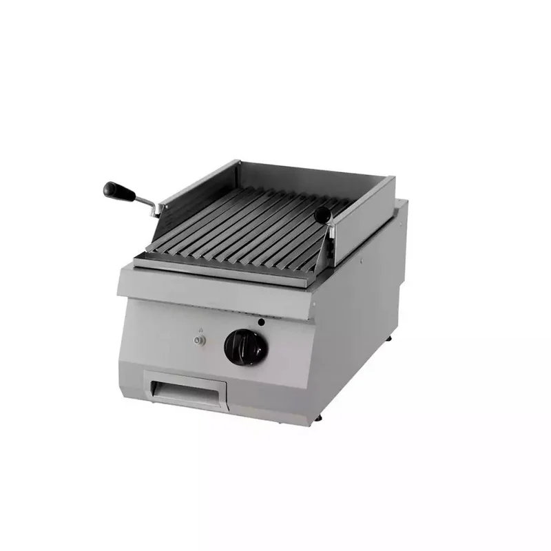 gril en pierre de lave - unité simple - profondeur 70 cm - gaz