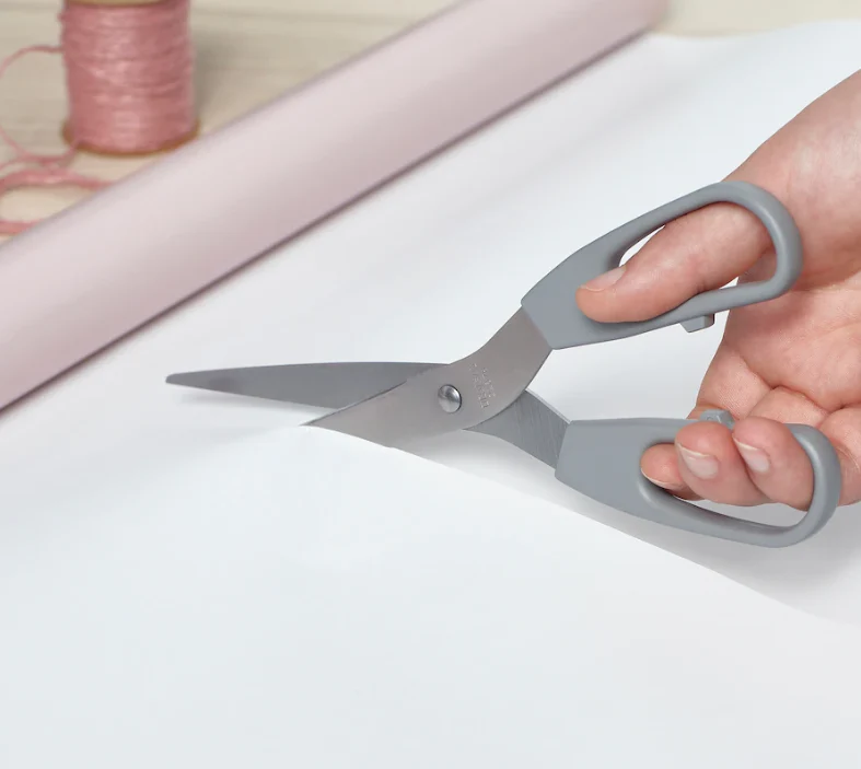 SVÄRDFISK Scissors, set of 2, stainless steel grey/grey-turquoise