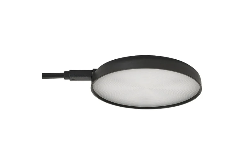 BLÅLIDEN Glass-door cabinet, black,35x32x151 cm/STRIMSÄV spotlight with LED, black, 6x1 cm