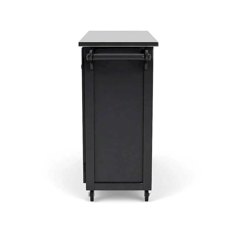 Create-a-Cart Black Kitchen Cart