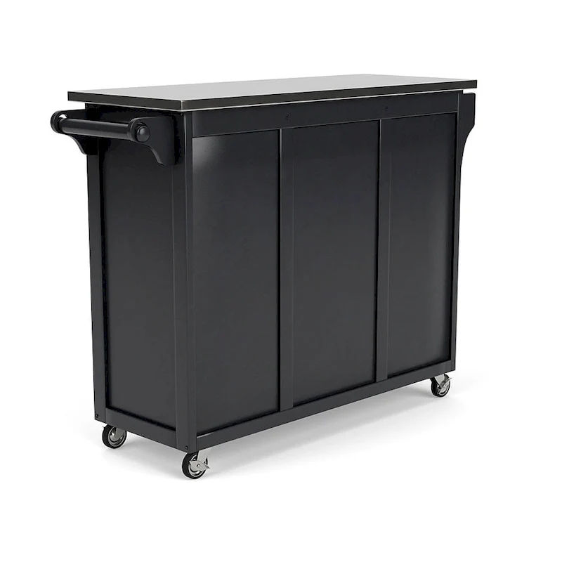 Create-a-Cart Black Kitchen Cart