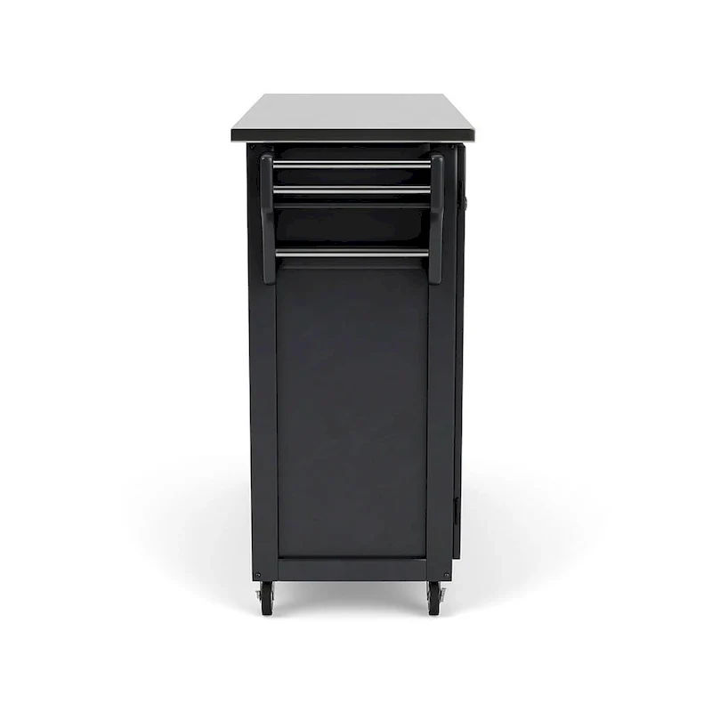 Create-a-Cart Black Kitchen Cart