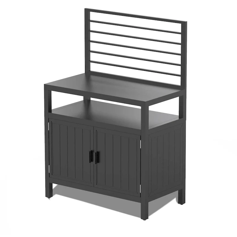 Outdoor Kitchen Island With Storage(no include stool)