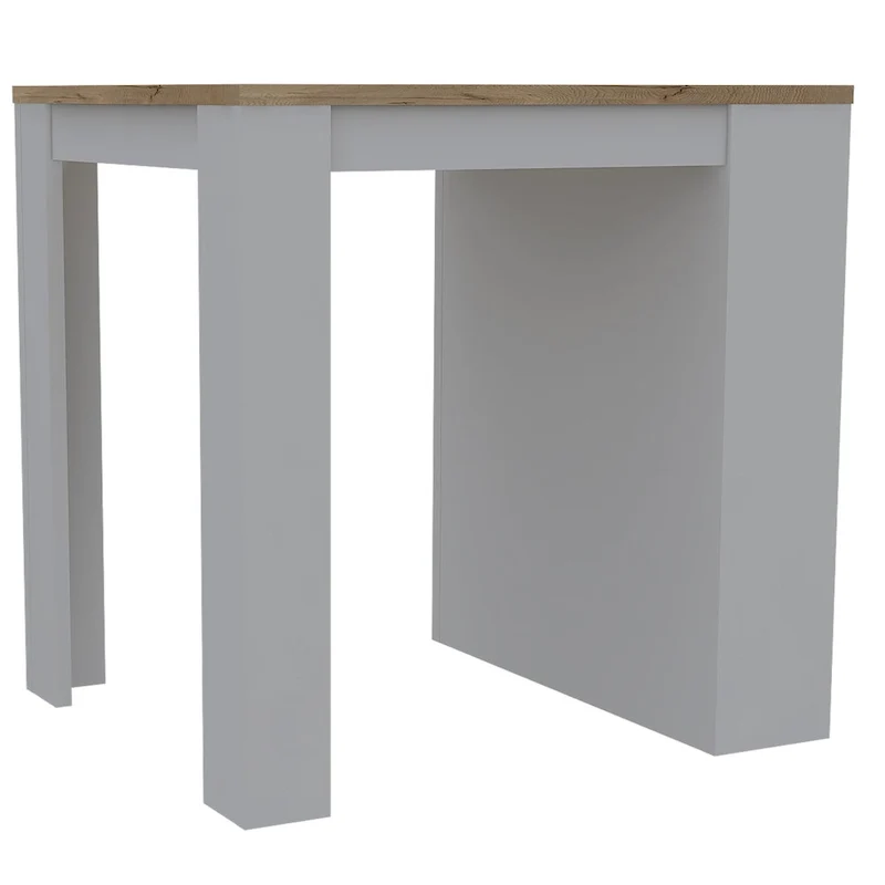 TUHOME Tanna Kitchen Counter Island with 3 Shelves - 36 W x 31L