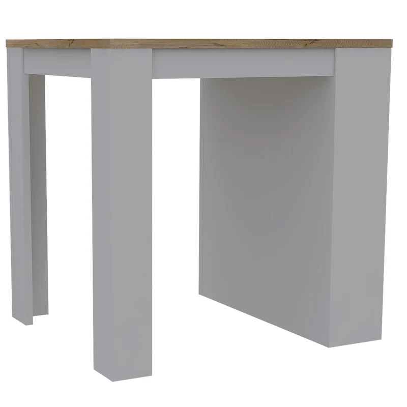 TUHOME Tanna Kitchen Counter Island with 3 Shelves - 36 W x 31L
