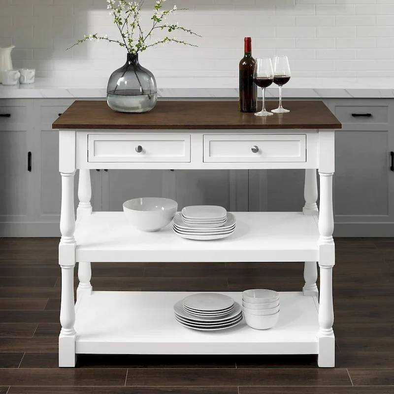 Crosley Caitlyn Wood Top Kitchen Island - 23.63d x 42w x 36.25h