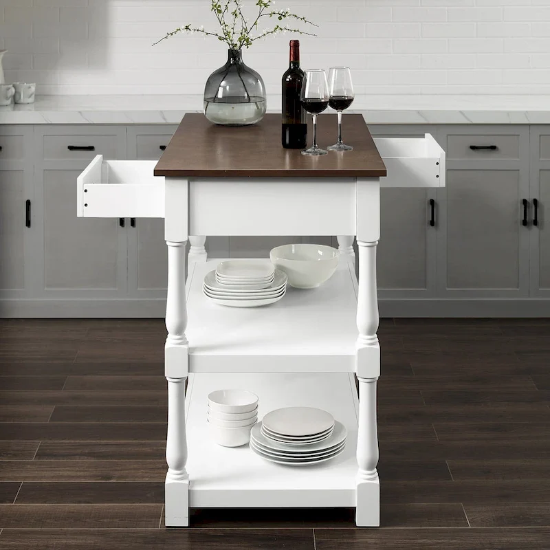Crosley Caitlyn Wood Top Kitchen Island - 23.63d x 42w x 36.25h