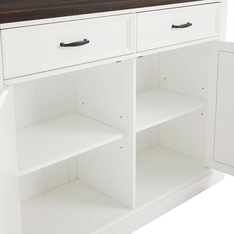 Crosley Clifton Kitchen Island W/Camille Stools - 50d x 47.75w x 36.25h
