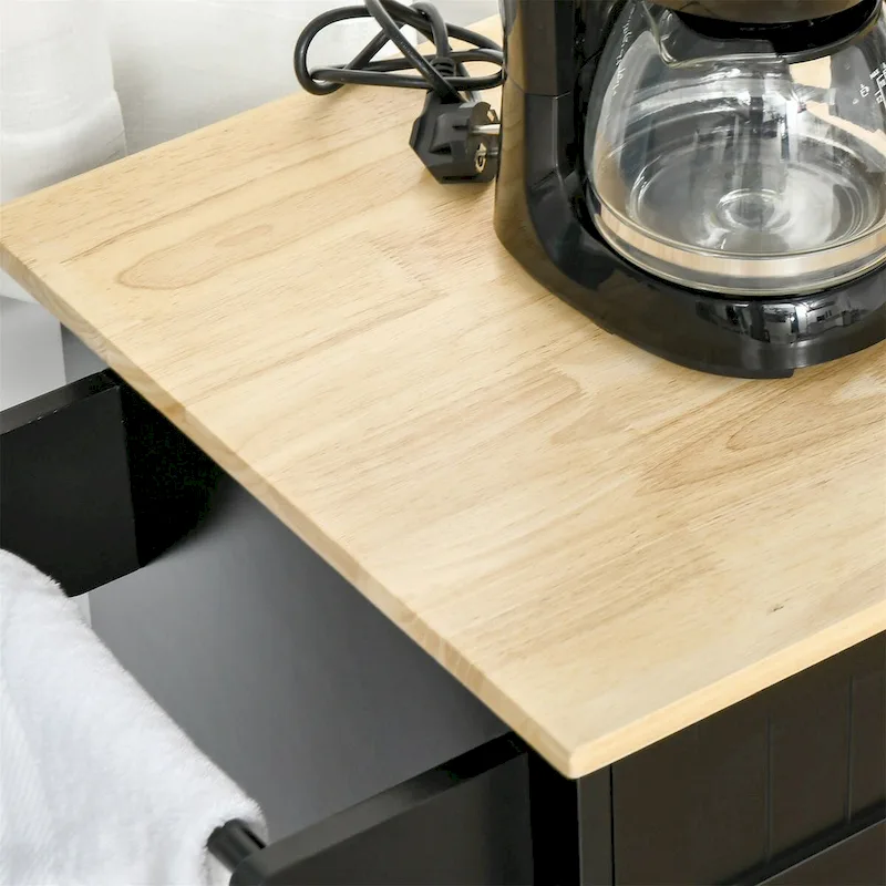 Mobile Kitchen Island with Storage