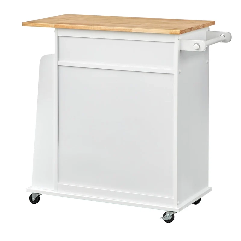 Simple Living White Sonoma Kitchen Cart