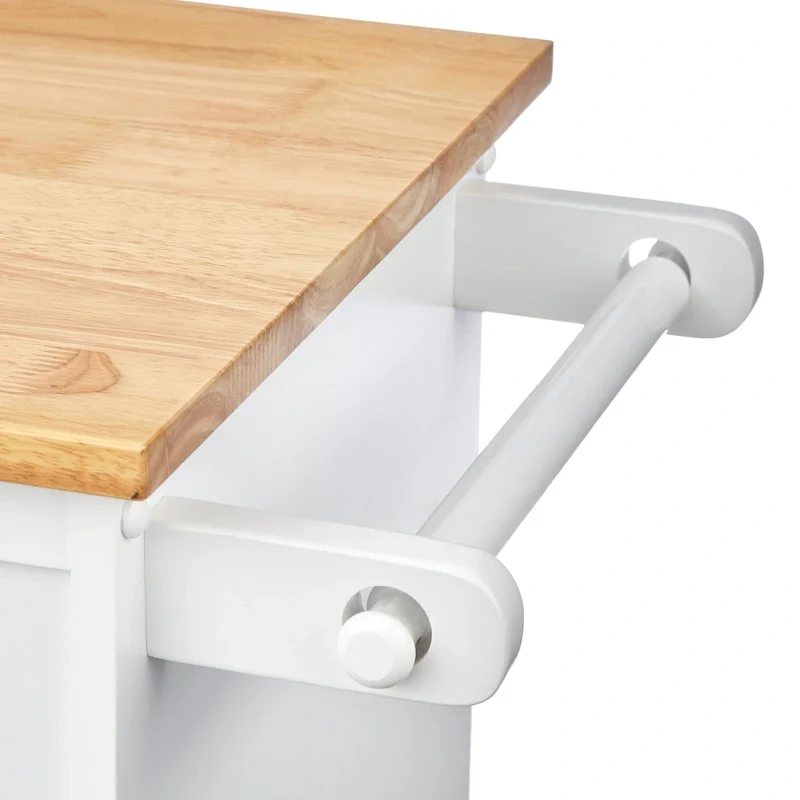Simple Living White Sonoma Kitchen Cart