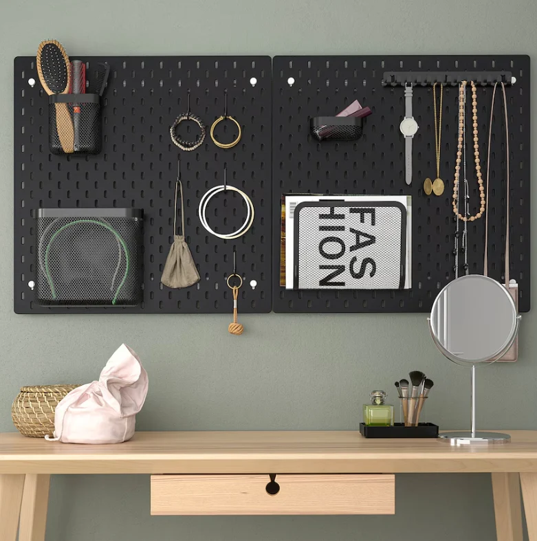 SKÅDIS Hook rack, black