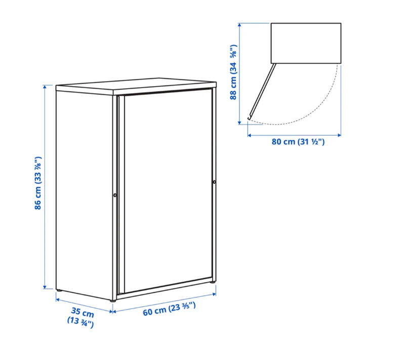 SUNDSÖ cabinet/outdoor/indoor, 60x35x86 cm