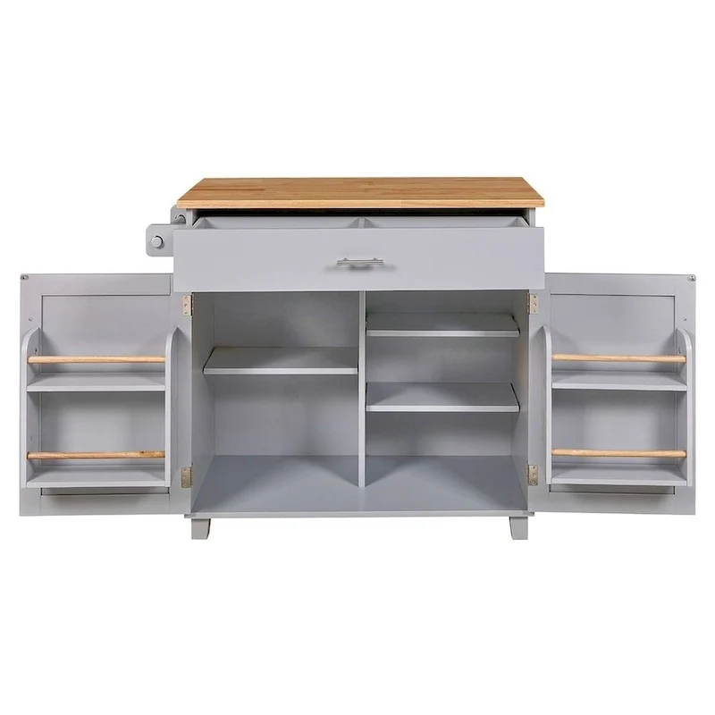 Rolling Kitchen Island Cart with Wheels , Drawer, Storage Racks