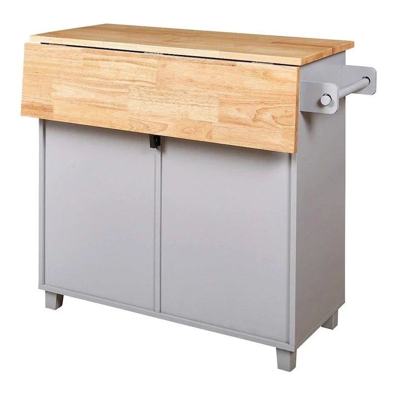 Rolling Kitchen Island Cart with Wheels , Drawer, Storage Racks