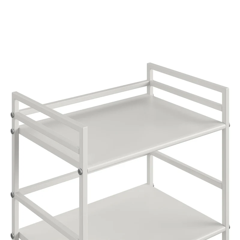 Avenue Greene Emerald 3 Shelf Metal Rolling Utility Cart