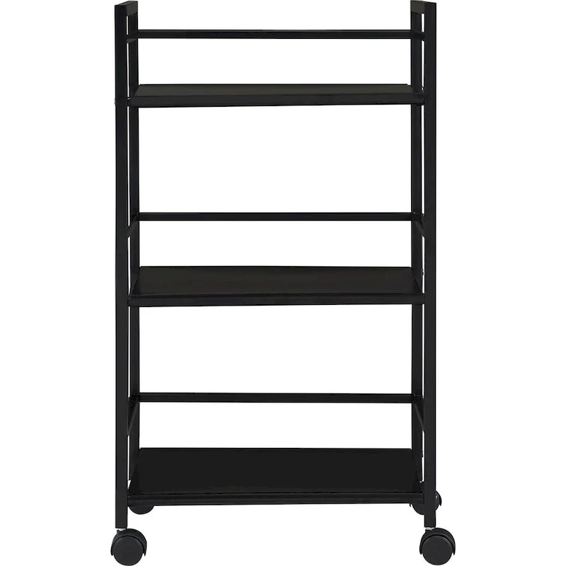 Avenue Greene Emerald 3 Shelf Metal Rolling Utility Cart