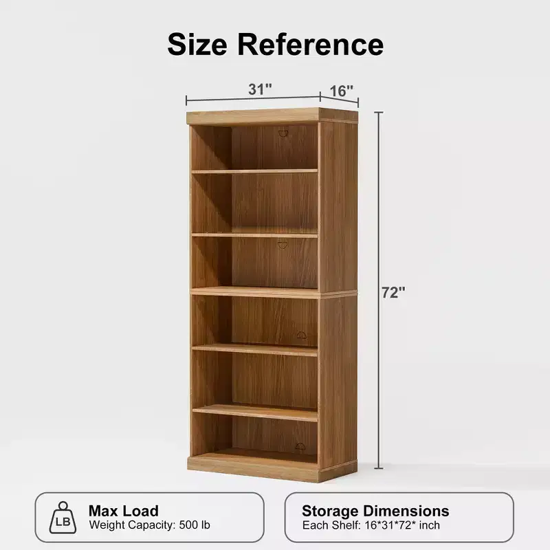 62 Meuble de rangement décoratif sans porte en bois veiné noir Bibliothèque
