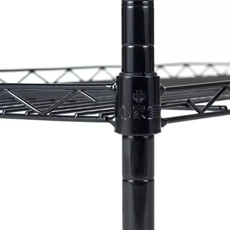 Étagère modulable à 5 niveaux en métal noir, robuste