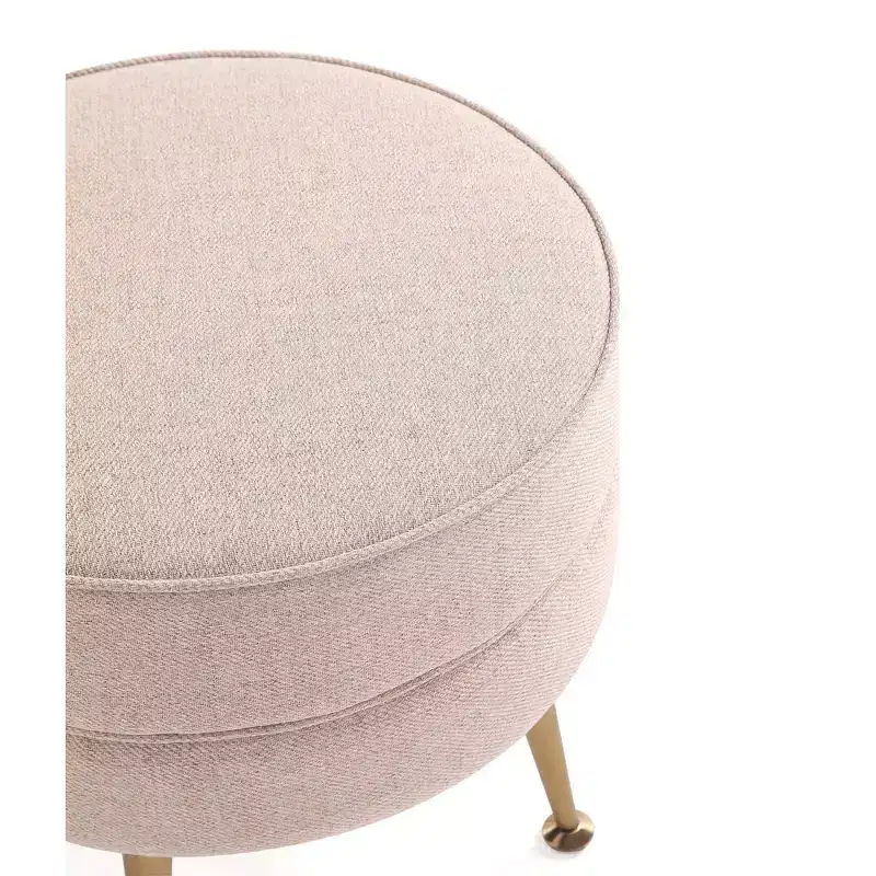 Pouf rembourré en tissu de polyester mélangé