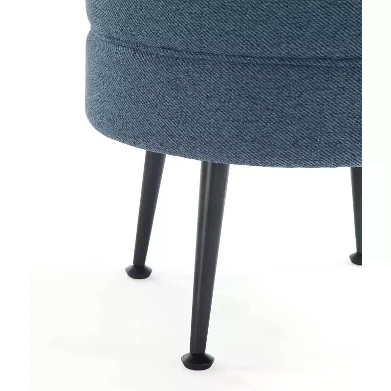 Pouf rembourré en tissu de polyester mélangé