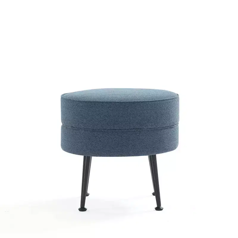 Pouf rembourré en tissu de polyester mélangé