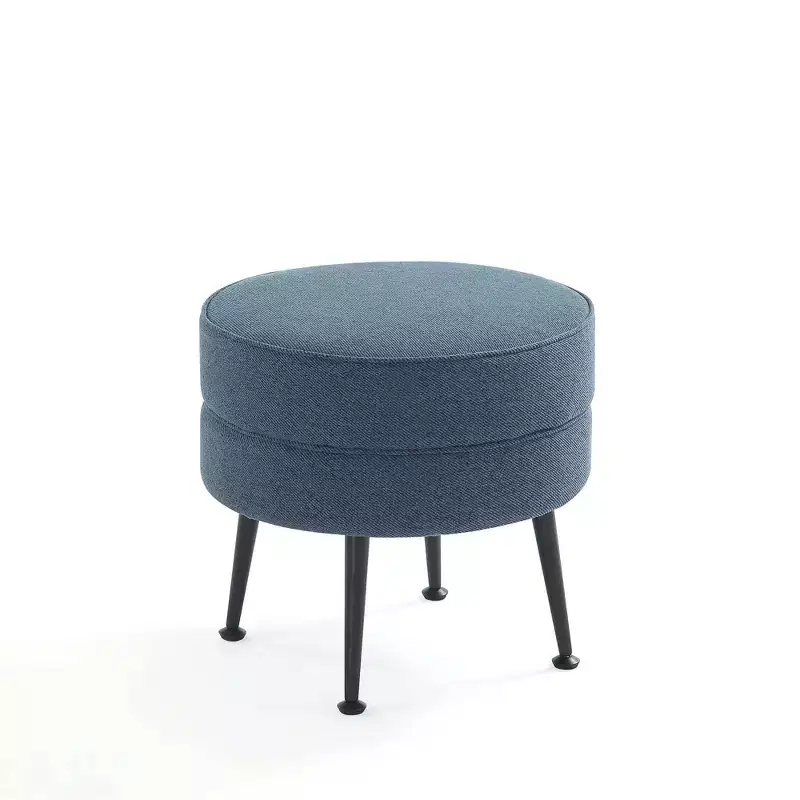 Pouf rembourré en tissu de polyester mélangé