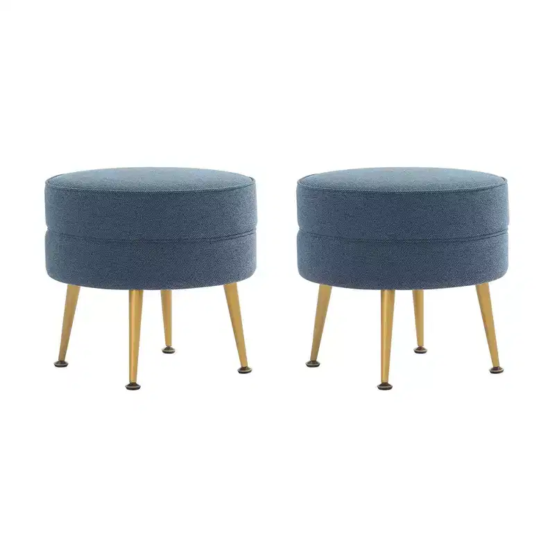 Pouf rembourré en tissu de polyester mélangé