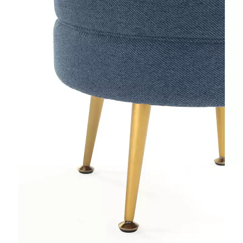 Pouf rembourré en tissu de polyester mélangé