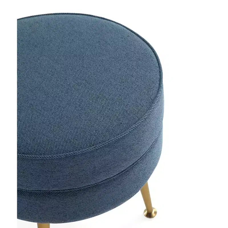 Pouf rembourré en tissu de polyester mélangé