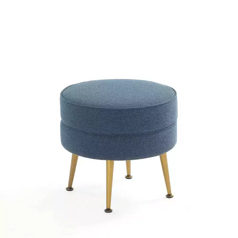 Pouf rembourré en tissu de polyester mélangé