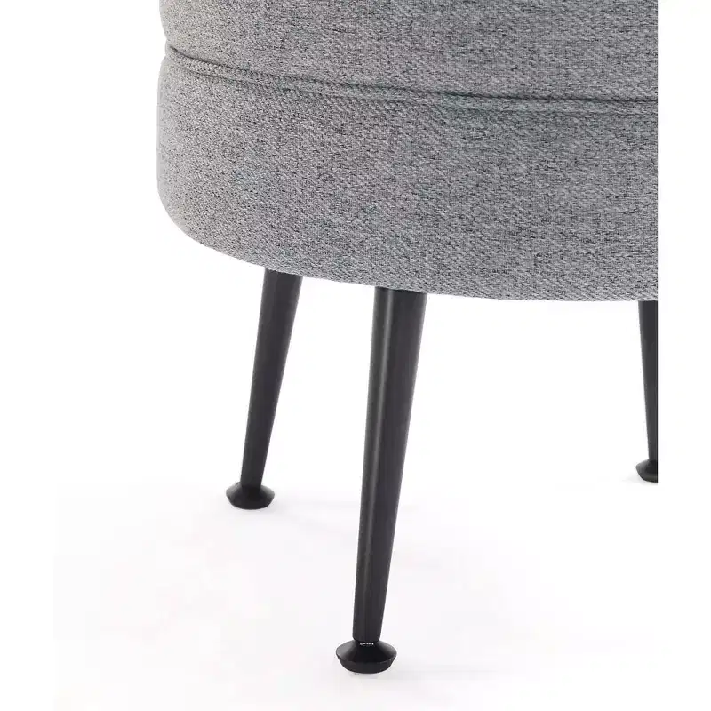 Pouf rembourré en tissu de polyester mélangé