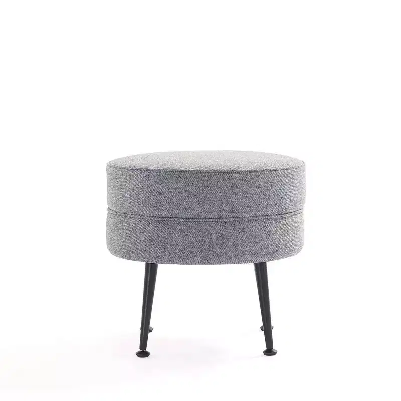 Pouf rembourré en tissu de polyester mélangé