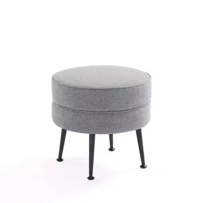 Pouf rembourré en tissu de polyester mélangé