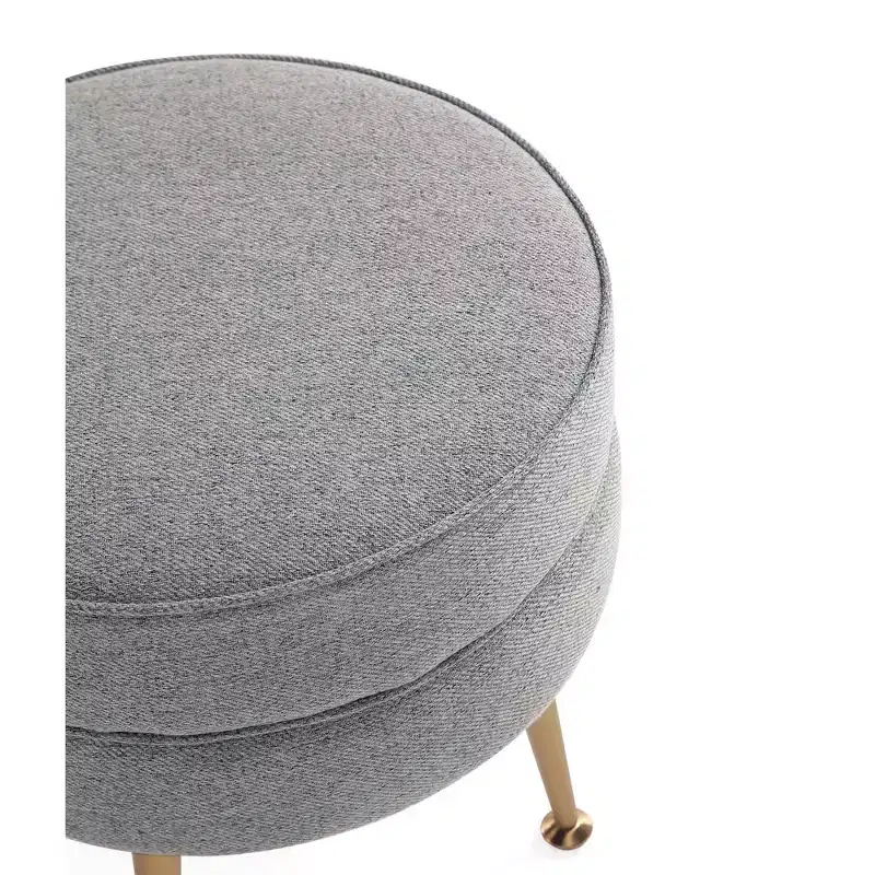 Pouf rembourré en tissu de polyester mélangé