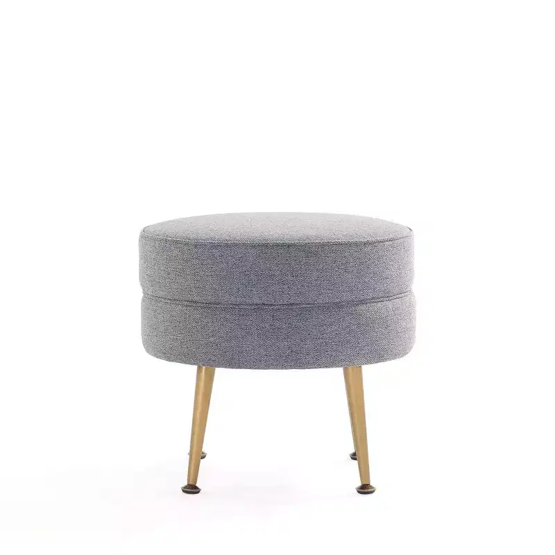 Pouf rembourré en tissu de polyester mélangé