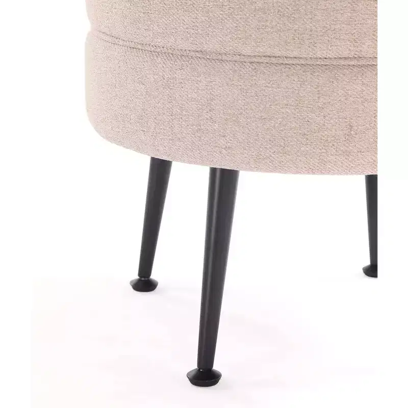 Pouf rembourré en tissu de polyester mélangé