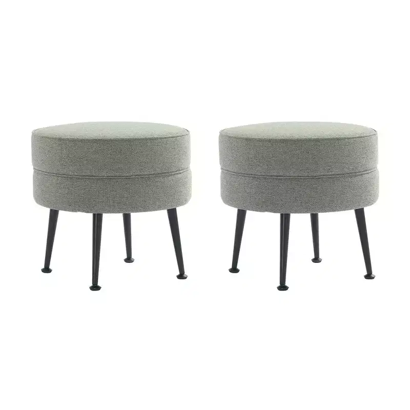 Pouf rembourré en tissu de polyester mélangé