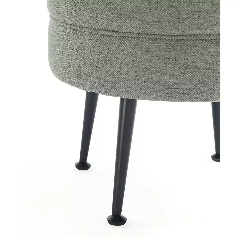 Pouf rembourré en tissu de polyester mélangé