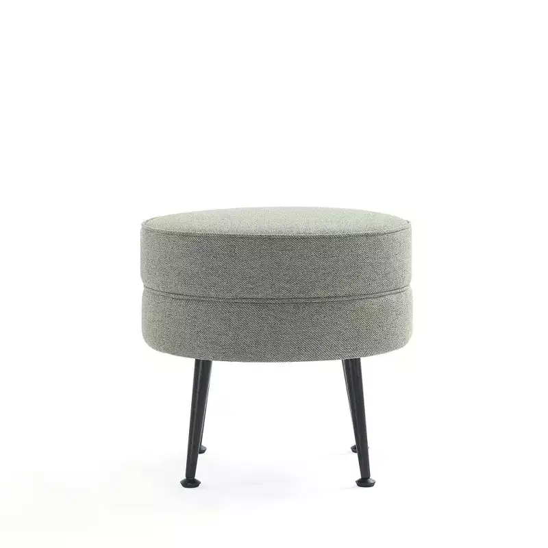 Pouf rembourré en tissu de polyester mélangé