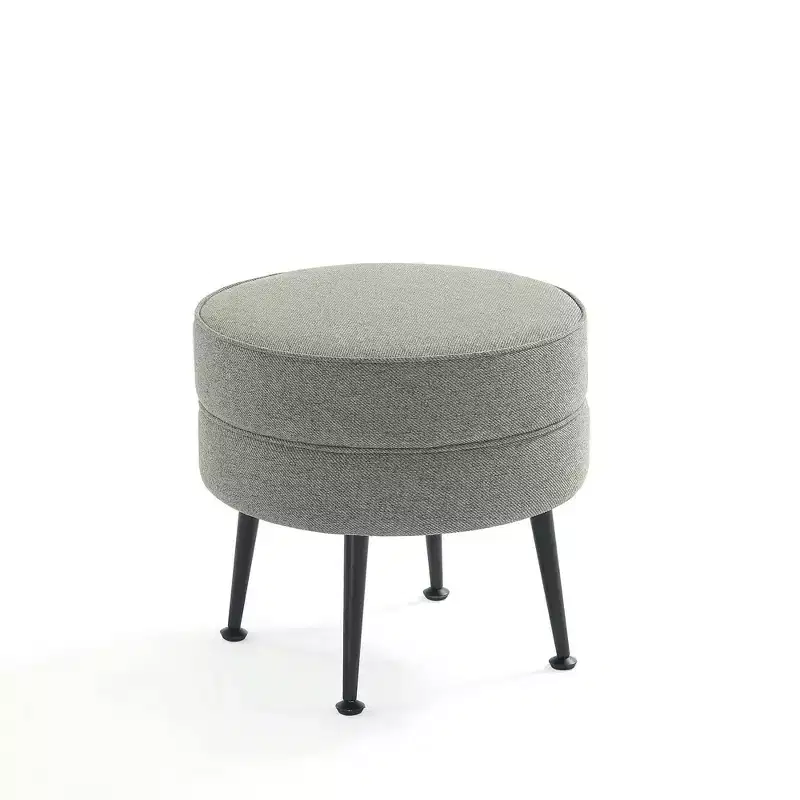 Pouf rembourré en tissu de polyester mélangé