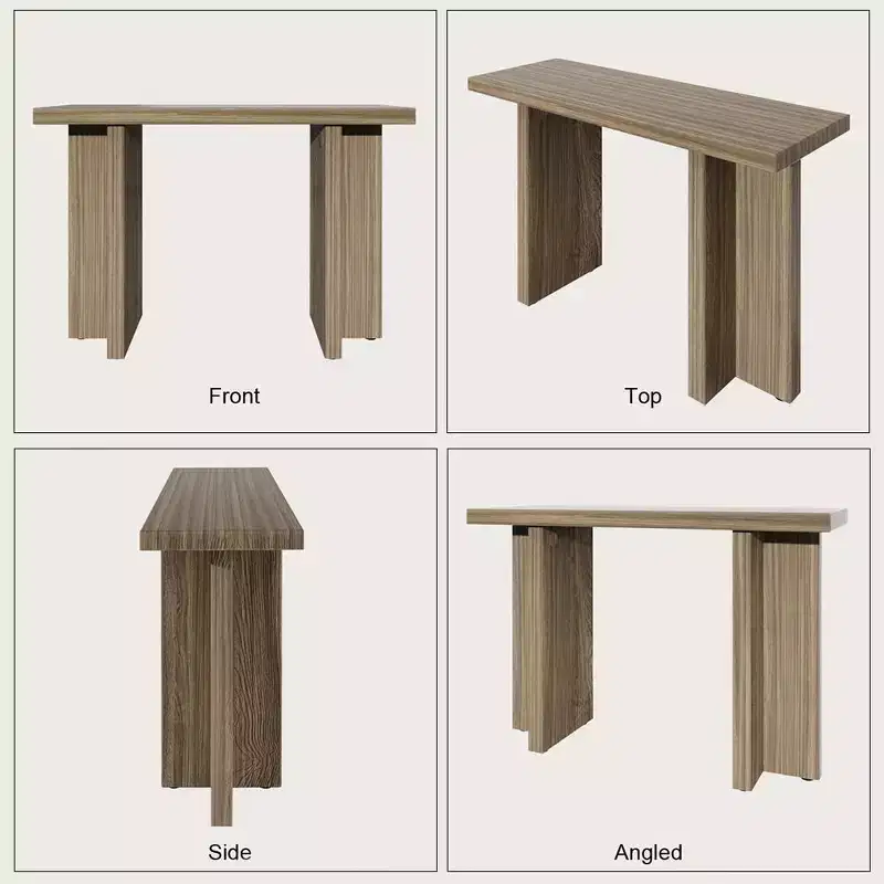 Console étroite en bois moderne pour entrée et salon